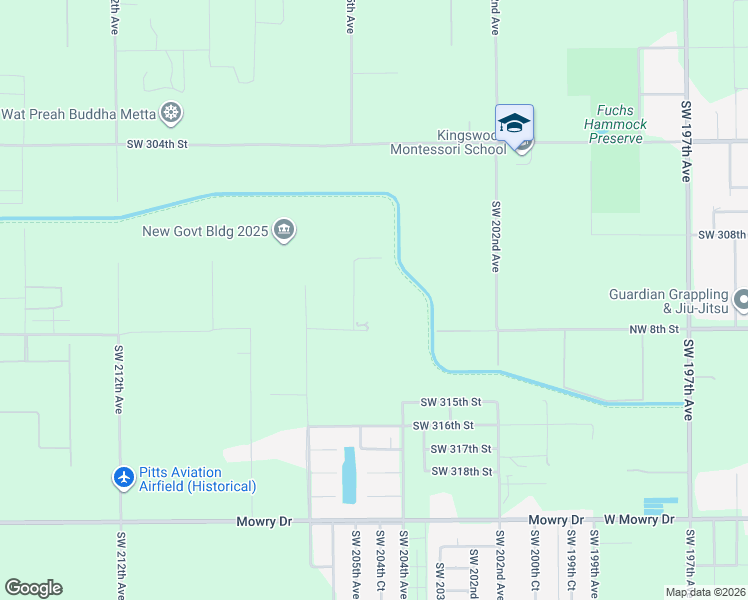 map of restaurants, bars, coffee shops, grocery stores, and more near 20475 Southwest 312th Street in Homestead