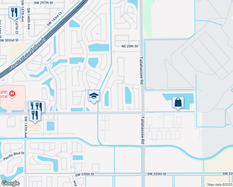 map of restaurants, bars, coffee shops, grocery stores, and more near 1046 Northeast 42nd Avenue in Homestead