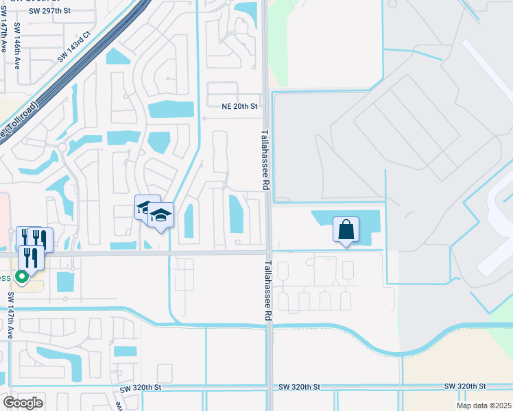 map of restaurants, bars, coffee shops, grocery stores, and more near 1048 Northeast 42nd Terrace in Homestead