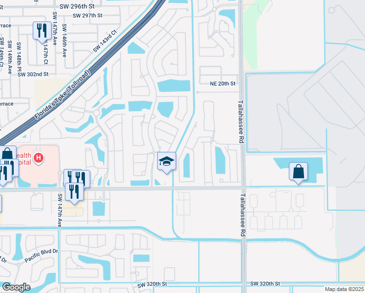 map of restaurants, bars, coffee shops, grocery stores, and more near 1098 Northeast 41st Avenue in Homestead