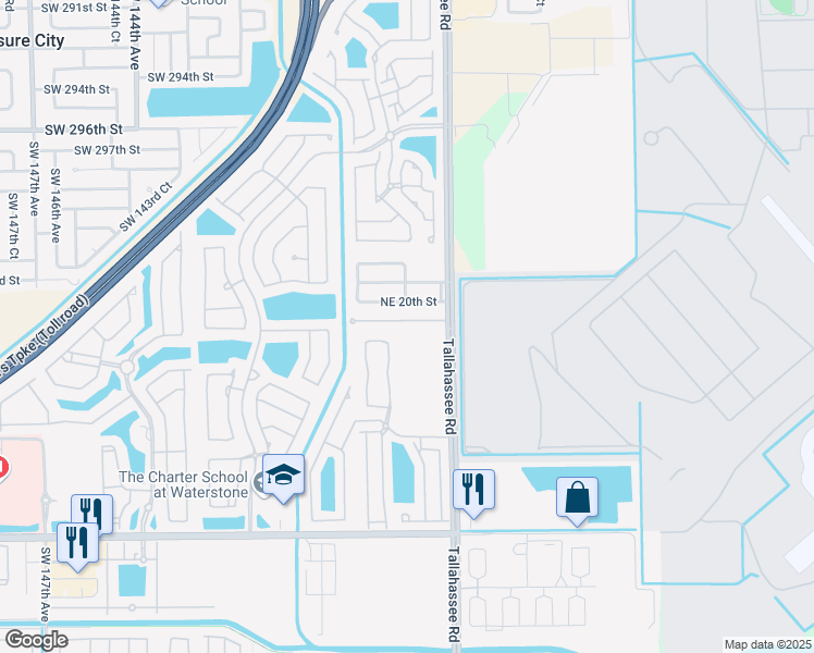 map of restaurants, bars, coffee shops, grocery stores, and more near 4234 Northeast 16th Street in Homestead
