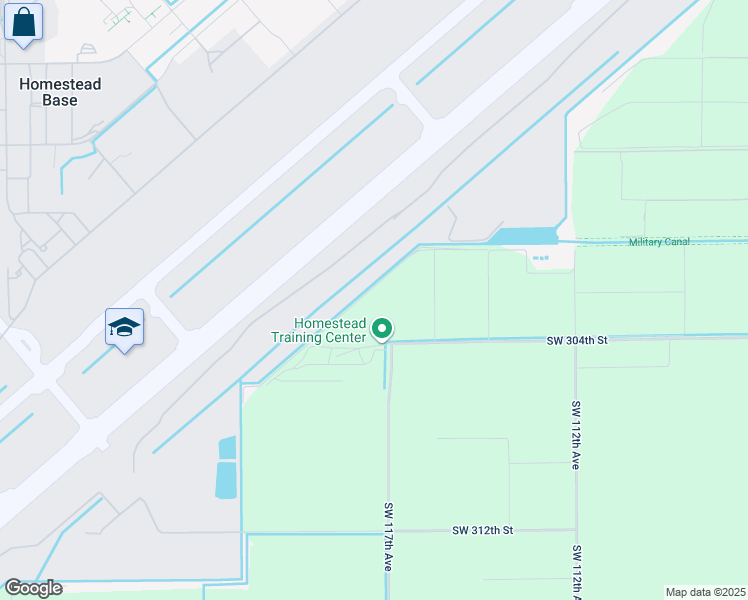 map of restaurants, bars, coffee shops, grocery stores, and more near 23380 Southwest 117th Avenue in Homestead