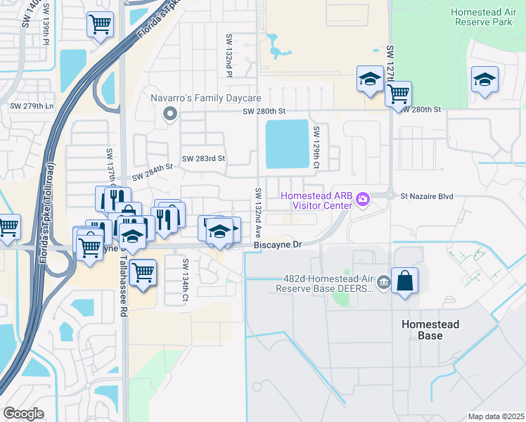 map of restaurants, bars, coffee shops, grocery stores, and more near in Miami-Dade County
