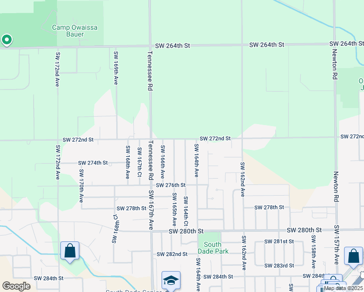 map of restaurants, bars, coffee shops, grocery stores, and more near 27210 Southwest 164th Court in Homestead
