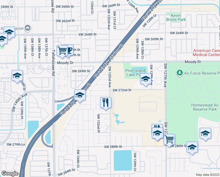 map of restaurants, bars, coffee shops, grocery stores, and more near in Miami-Dade County