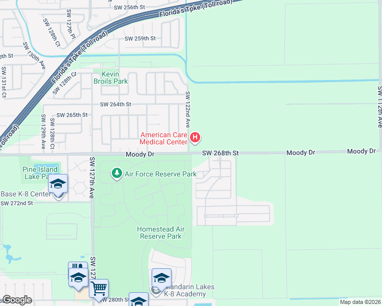 map of restaurants, bars, coffee shops, grocery stores, and more near in Miami-Dade County