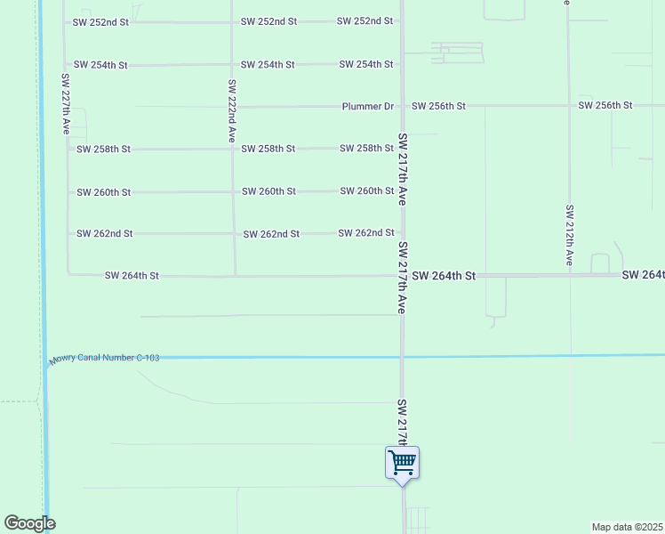 map of restaurants, bars, coffee shops, grocery stores, and more near 21815 Southwest 264th Street in Homestead