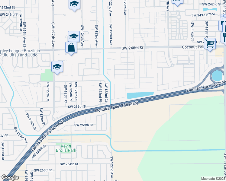 map of restaurants, bars, coffee shops, grocery stores, and more near 25370 Southwest 121st Court in Homestead