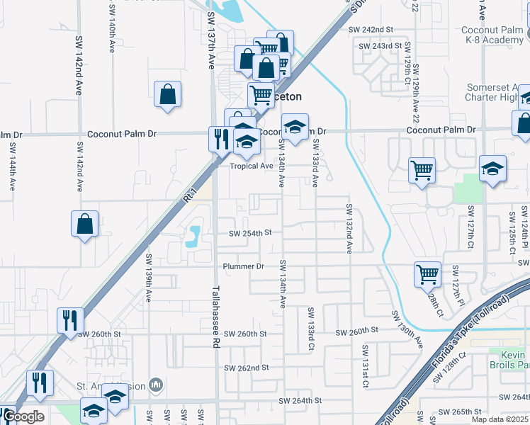 map of restaurants, bars, coffee shops, grocery stores, and more near 25331 Bayview Street in Princeton