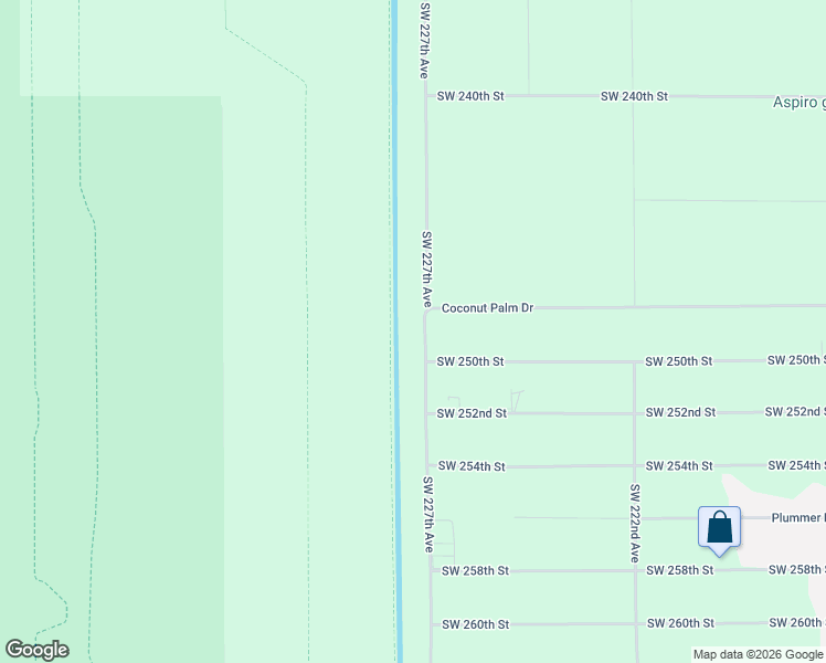 map of restaurants, bars, coffee shops, grocery stores, and more near 24892 Southwest 227th Avenue in Homestead