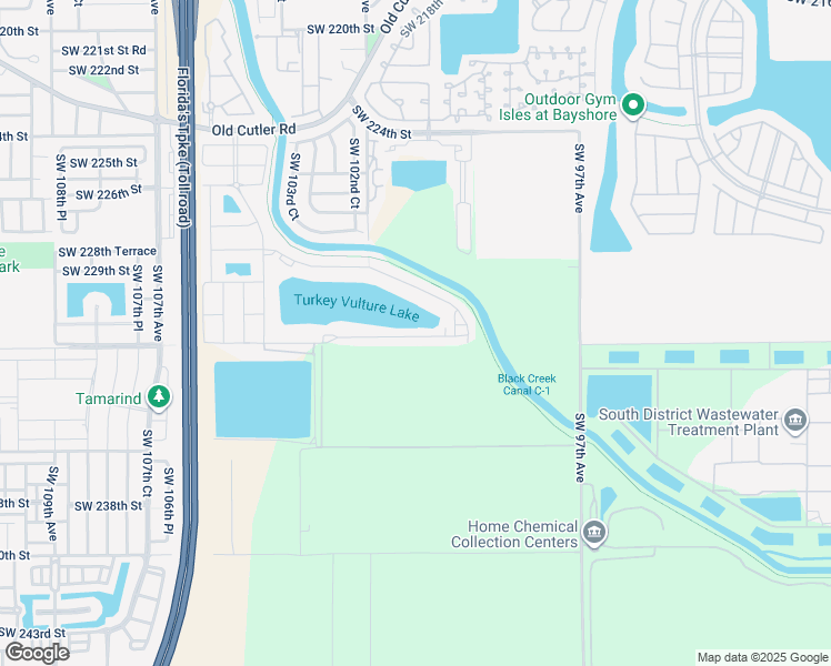 map of restaurants, bars, coffee shops, grocery stores, and more near Black Creek Trail in Homestead