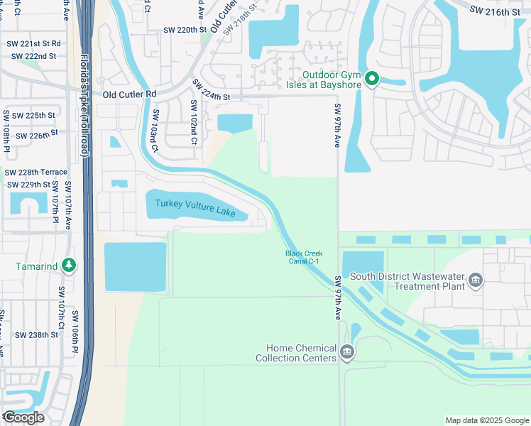 map of restaurants, bars, coffee shops, grocery stores, and more near Black Creek Trail in Homestead