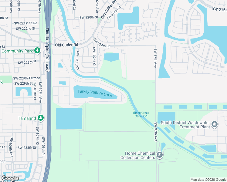 map of restaurants, bars, coffee shops, grocery stores, and more near Black Creek Trail in Miami