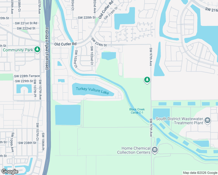 map of restaurants, bars, coffee shops, grocery stores, and more near Black Creek Trail in Miami