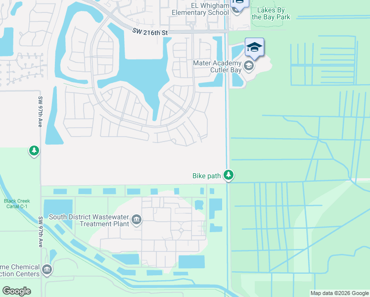 map of restaurants, bars, coffee shops, grocery stores, and more near 8890 Southwest 229th Street in Miami