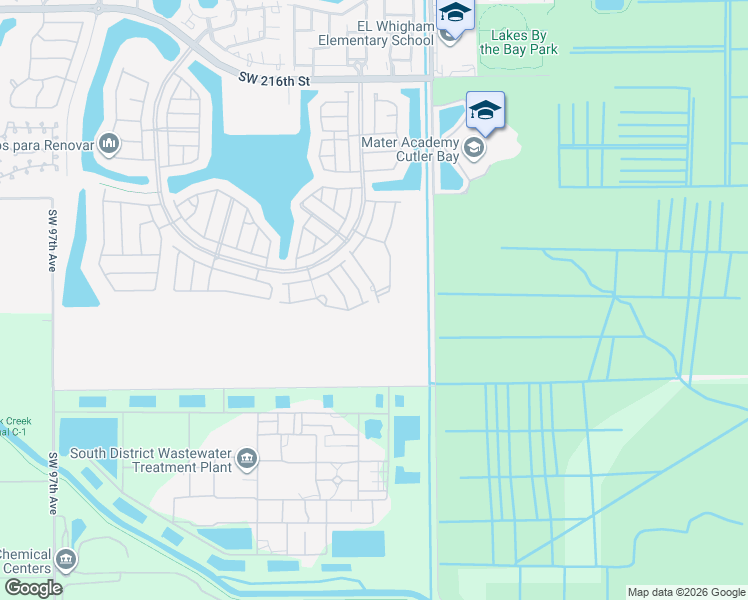 map of restaurants, bars, coffee shops, grocery stores, and more near 22881 Southwest 88th Place in Cutler Bay