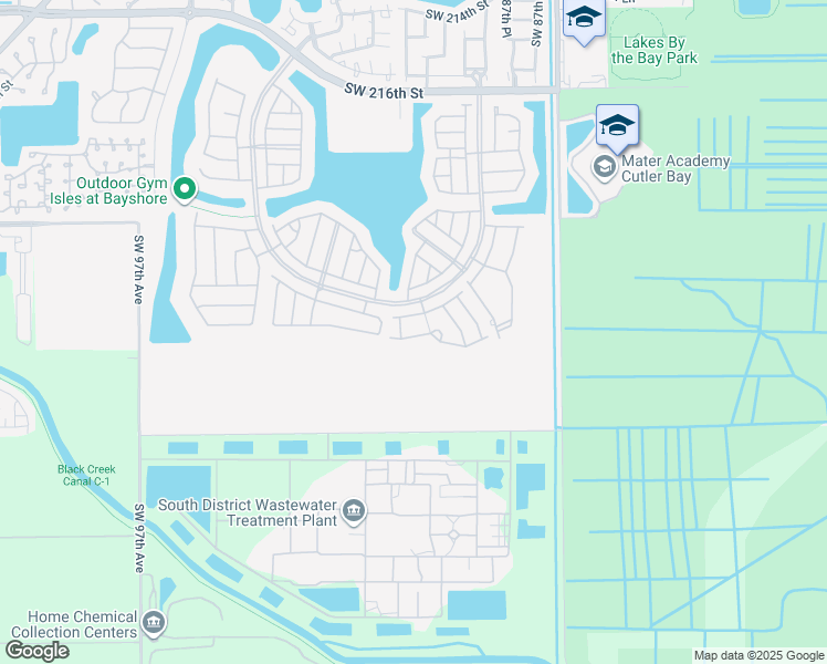 map of restaurants, bars, coffee shops, grocery stores, and more near 8931 Southwest 228th Lane in Miami