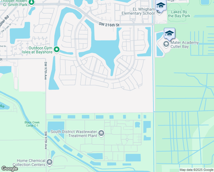 map of restaurants, bars, coffee shops, grocery stores, and more near 9013 Southwest 227th Lane in Cutler Bay