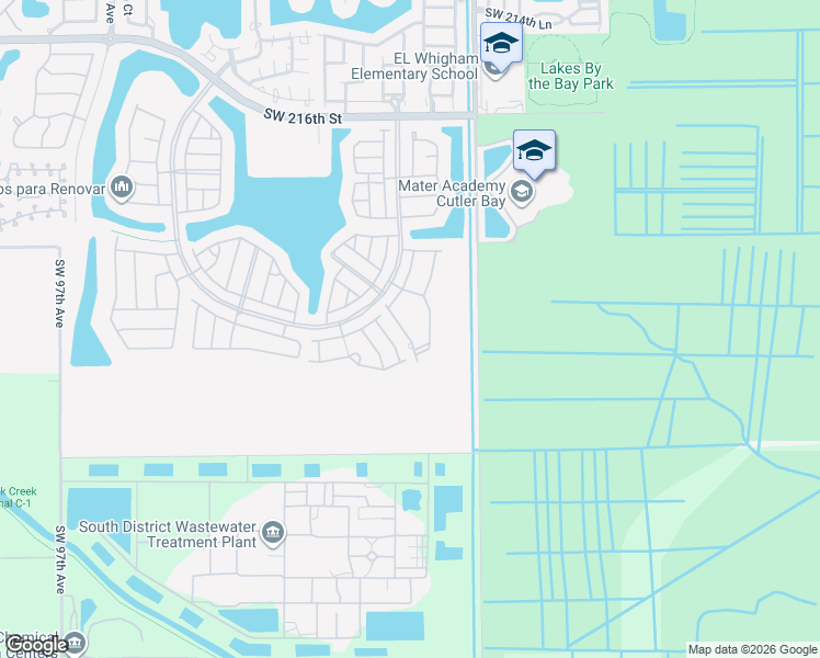 map of restaurants, bars, coffee shops, grocery stores, and more near 5 Southwest 88th Place in Cutler Bay