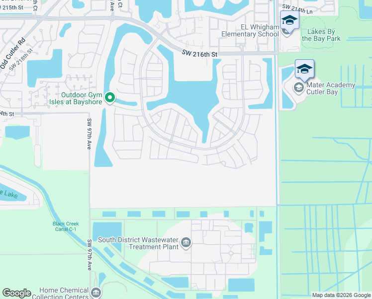map of restaurants, bars, coffee shops, grocery stores, and more near 9103 Southwest 227th Street in Cutler Bay