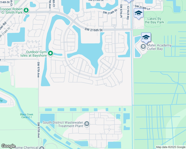 map of restaurants, bars, coffee shops, grocery stores, and more near 9001 Southwest 227th Street in Cutler Bay