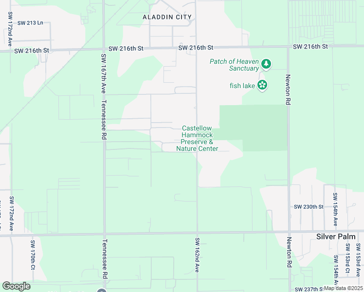 map of restaurants, bars, coffee shops, grocery stores, and more near 22300 Southwest 162nd Avenue in Miami