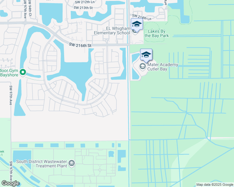 map of restaurants, bars, coffee shops, grocery stores, and more near 22411 Southwest 88th Place in Cutler Bay