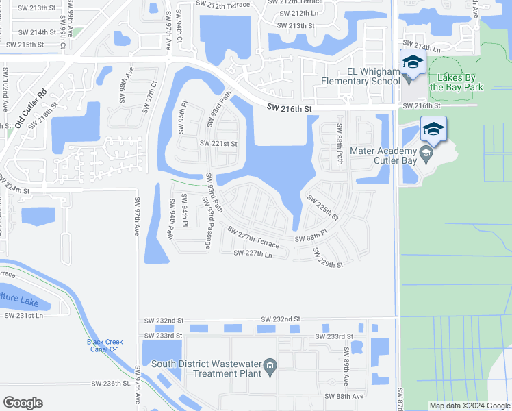 map of restaurants, bars, coffee shops, grocery stores, and more near in Cutler Bay