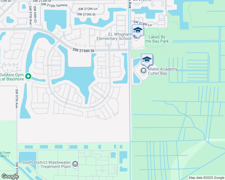 map of restaurants, bars, coffee shops, grocery stores, and more near 22411 Southwest 88th Place in Cutler Bay
