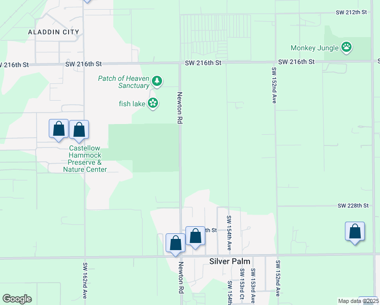 map of restaurants, bars, coffee shops, grocery stores, and more near 22305 Southwest 157th Avenue in Miami