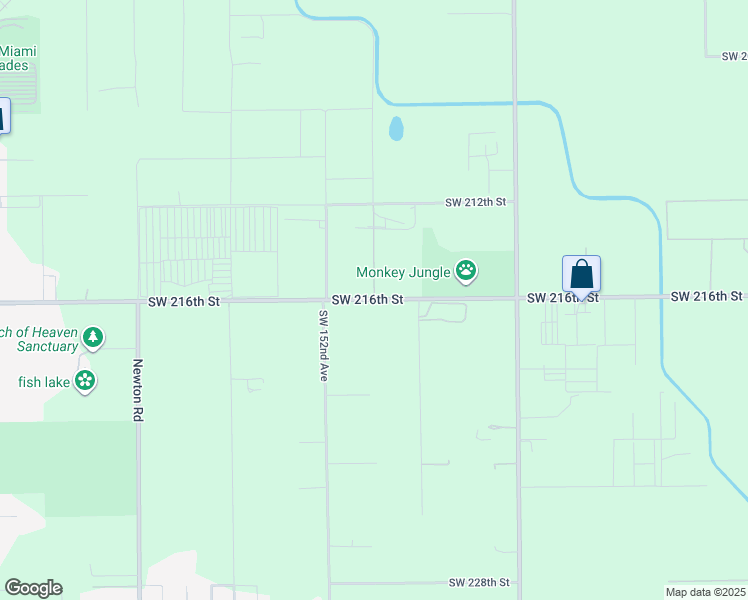 map of restaurants, bars, coffee shops, grocery stores, and more near 15055 Southwest 216th Street in Miami