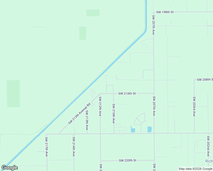 map of restaurants, bars, coffee shops, grocery stores, and more near Southwest 212th Avenue in Miami-Dade County