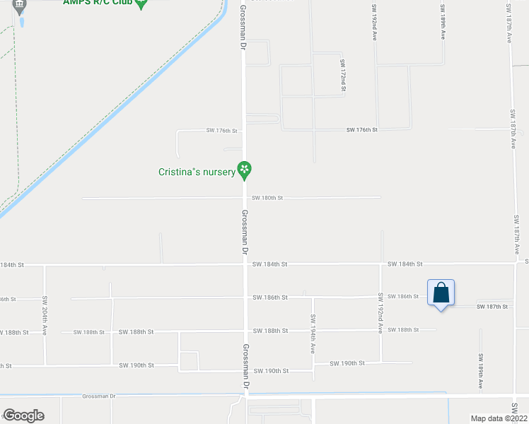 map of restaurants, bars, coffee shops, grocery stores, and more near 20055 Southwest 180th Street in Miami