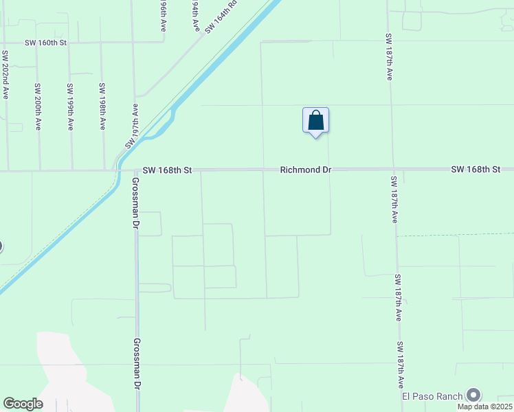 map of restaurants, bars, coffee shops, grocery stores, and more near Southwest 192nd Avenue in Miami