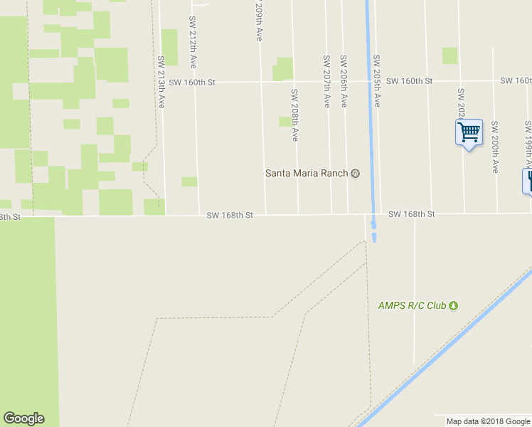 map of restaurants, bars, coffee shops, grocery stores, and more near 25055 Southwest 209th Avenue in Miami