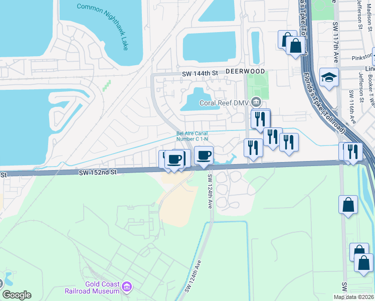 map of restaurants, bars, coffee shops, grocery stores, and more near in Three Lakes