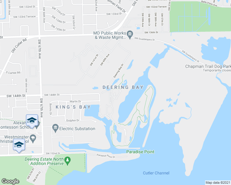 map of restaurants, bars, coffee shops, grocery stores, and more near in Coral Gables