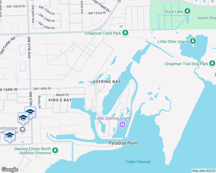 map of restaurants, bars, coffee shops, grocery stores, and more near in Coral Gables