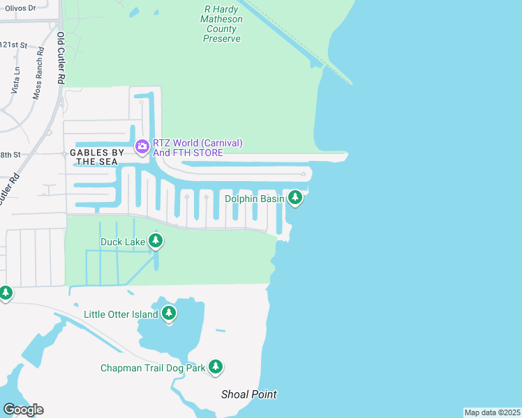 map of restaurants, bars, coffee shops, grocery stores, and more near 13019 Mar Street in Coral Gables