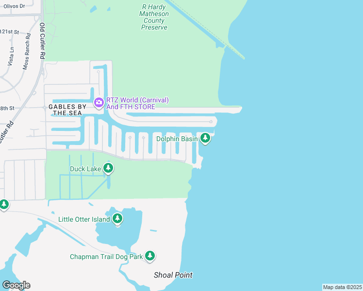 map of restaurants, bars, coffee shops, grocery stores, and more near 13019 Mar Street in Coral Gables