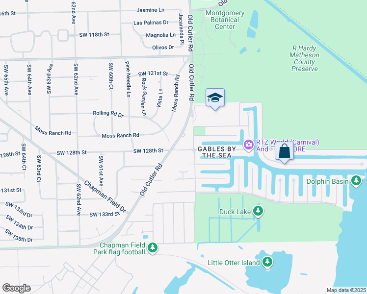 map of restaurants, bars, coffee shops, grocery stores, and more near 1621 Lugo Avenue in Coral Gables