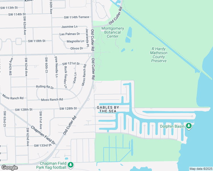 map of restaurants, bars, coffee shops, grocery stores, and more near 12595 Red Road in Coral Gables