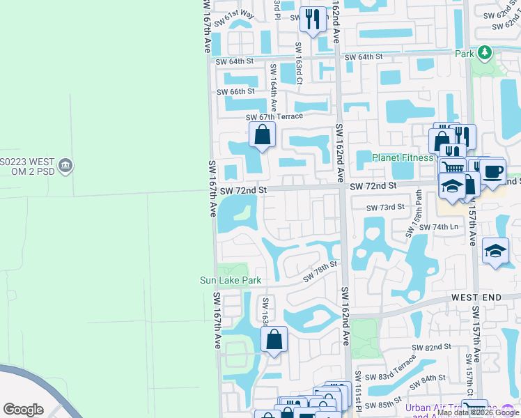 map of restaurants, bars, coffee shops, grocery stores, and more near in Miami