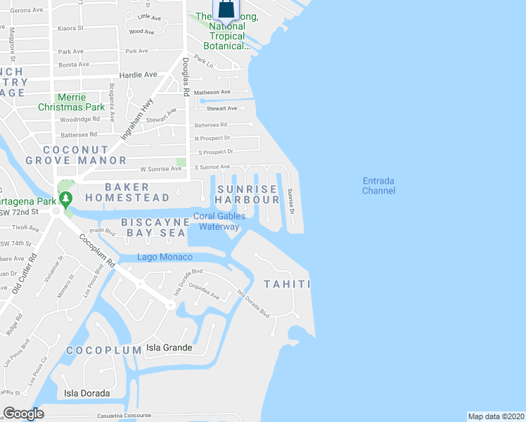 map of restaurants, bars, coffee shops, grocery stores, and more near in Coral Gables