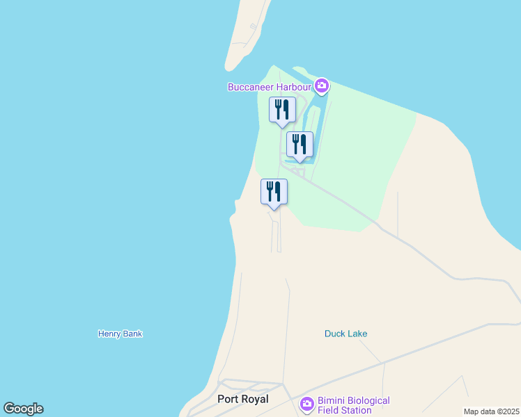 map of restaurants, bars, coffee shops, grocery stores, and more near in Port Royal