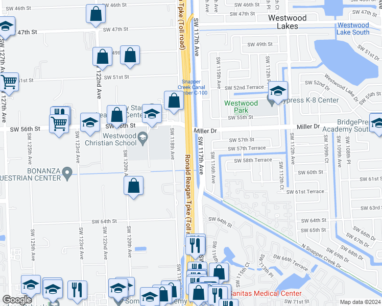 map of restaurants, bars, coffee shops, grocery stores, and more near in 
