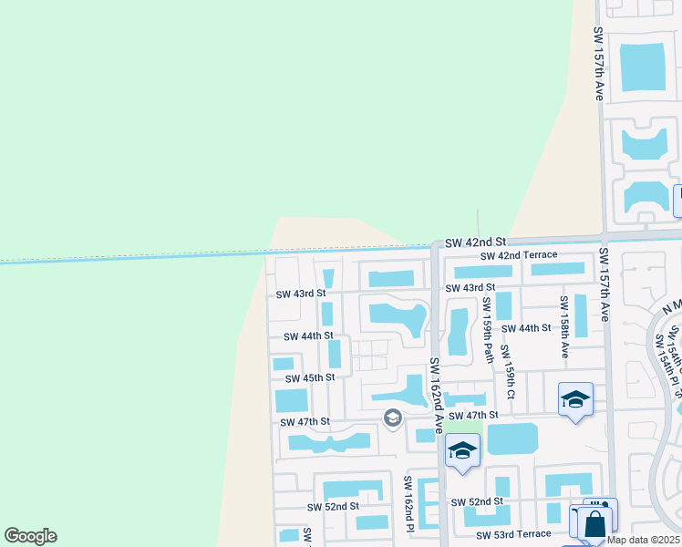 map of restaurants, bars, coffee shops, grocery stores, and more near 7066 Southwest 164th Court in Miami