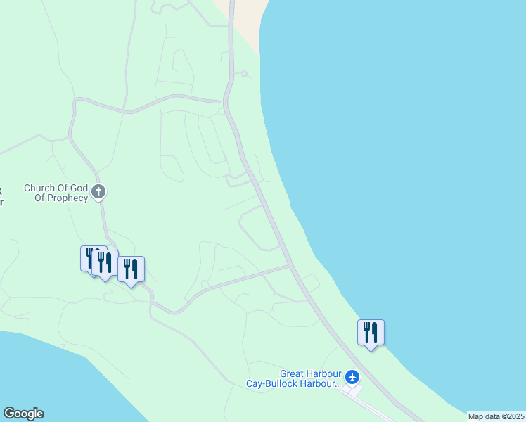 map of restaurants, bars, coffee shops, grocery stores, and more near in Bullock Harbour
