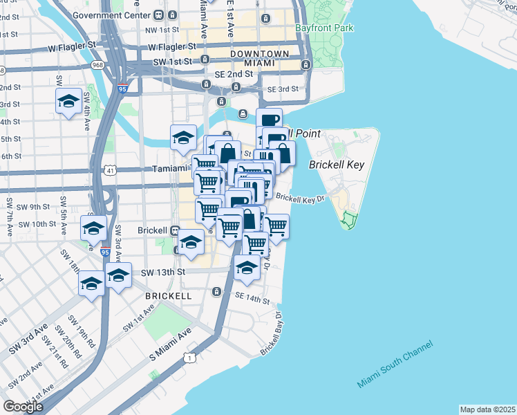 801 Brickell Avenue Miami FL - Lng= 80.1902828