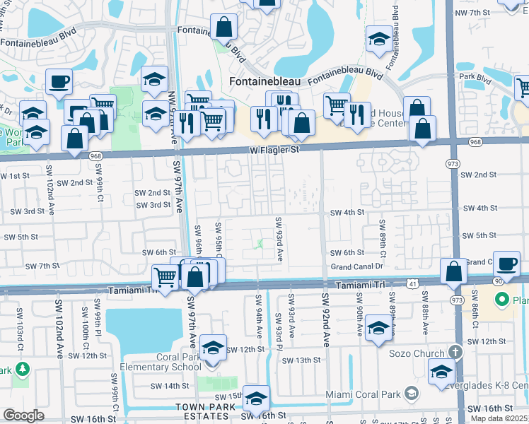map of restaurants, bars, coffee shops, grocery stores, and more near 321 Southwest 4th Street in Miami